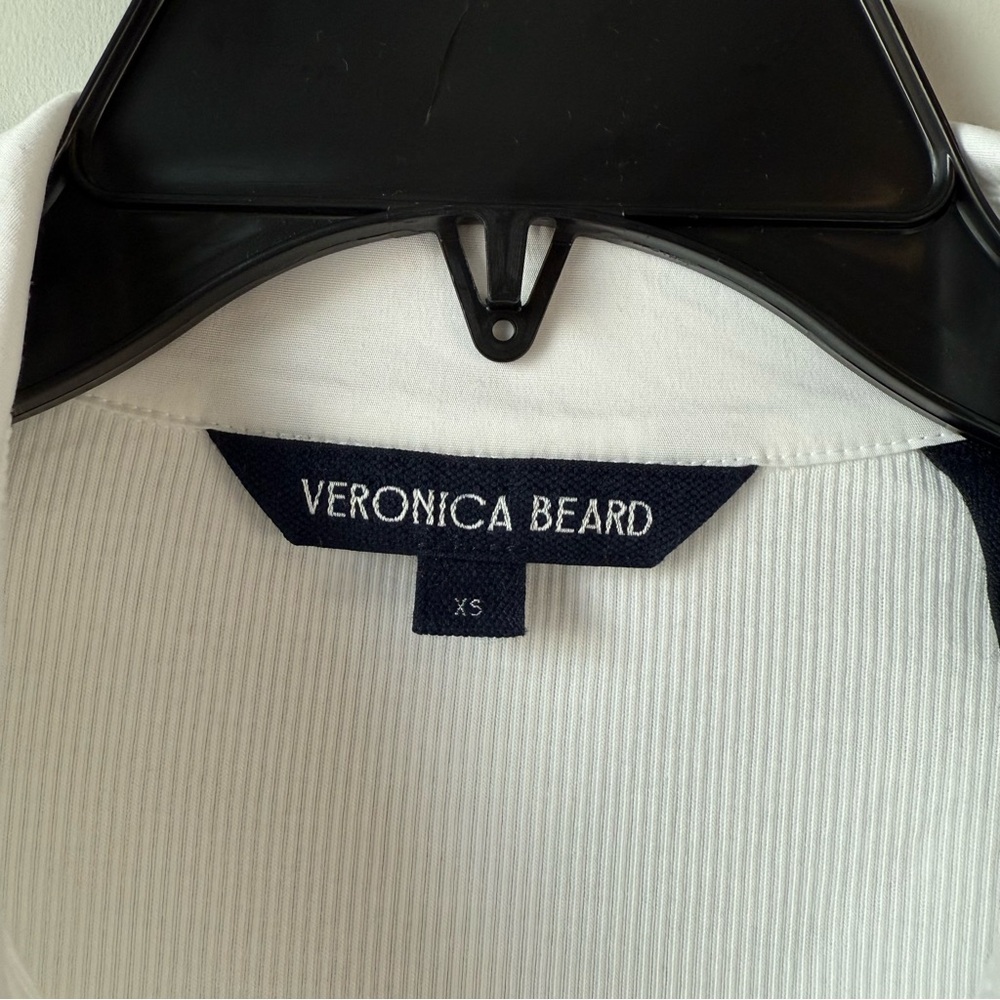 Veronica Beard Kearney Short Sleeve Polo‎ White XS - Picture 5 of 9